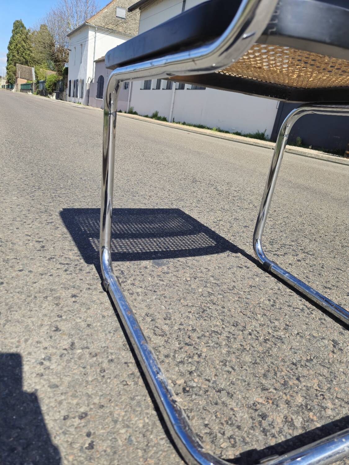 Marcel Breuer B32 chair in original cane signed Italy