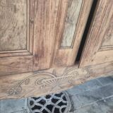 Armoire d'époque Louis XV 18éme en chêne et noyer massif Aérogommer