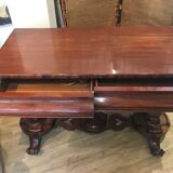 English mahogany console
