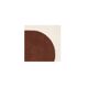 Brown abstract painting on paper signed Eawy.