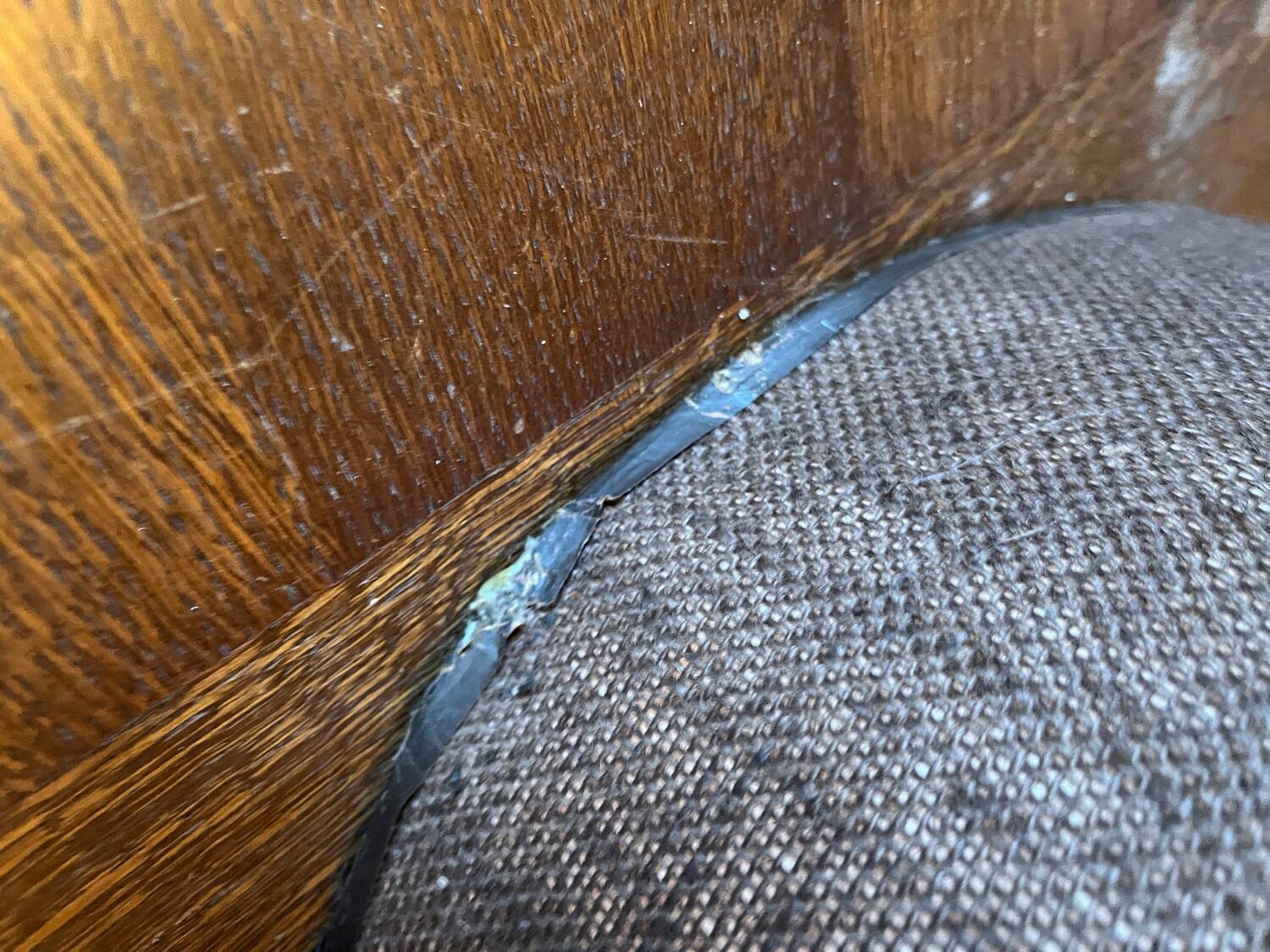 Large 70s brown lampshade