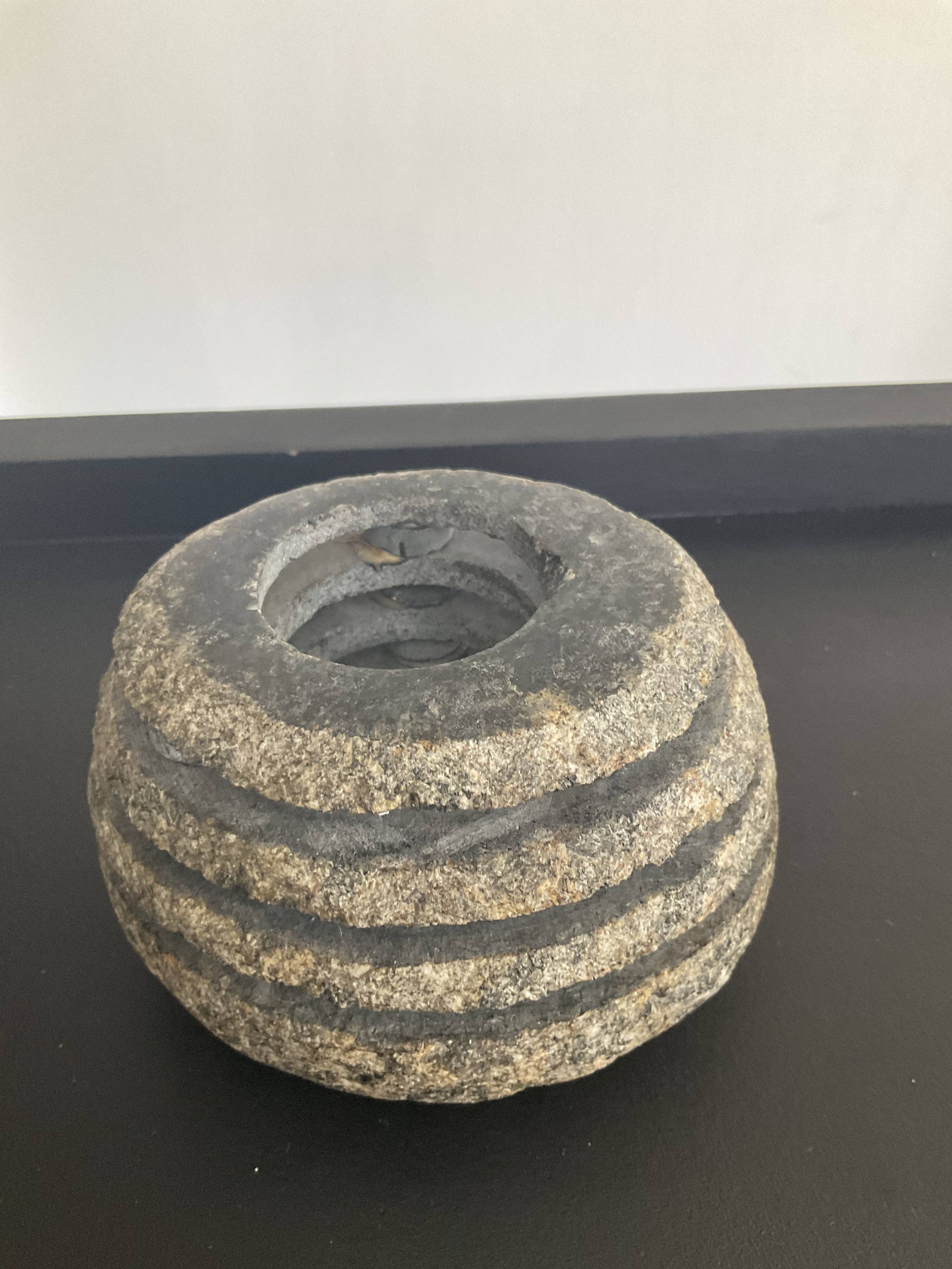 Vintage brutalist candle holder