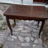 Folding wood dining table