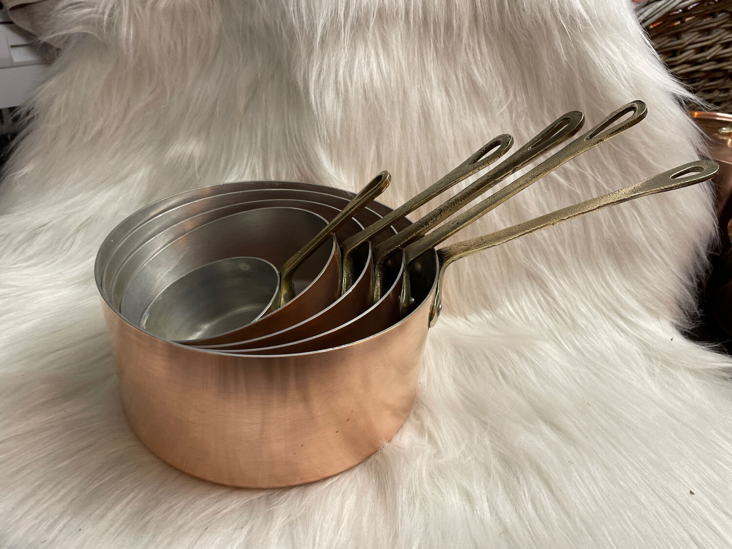 Old copper pan battery