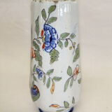Vase Desvres Fourmaintraux Rouen Molicorne cornucopia of plenty