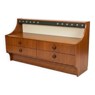 Scandinavian teak chest of drawers from the 1960s.