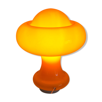 Vintage orange mushroom lamp