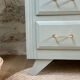 Compass feet chest of drawers