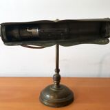 Desk notary bronze piano lamp and brass