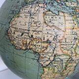 Taride Vintage Aluminum Globe 1940 World Map - 37 cm