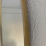 Vintage mirror 1960 asymmetrical mirror - 46 x 24 cm