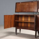 Vintage sideboard in exotic wood, Italian design, 1960s, original