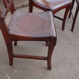 3 brewery chairs early twentieth century