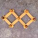Extendable vintage coat rack in pine