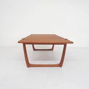 Large teak coffee table by Peter Hvidt and Orla Molgaard Nielsen model FD 575 for France and Son