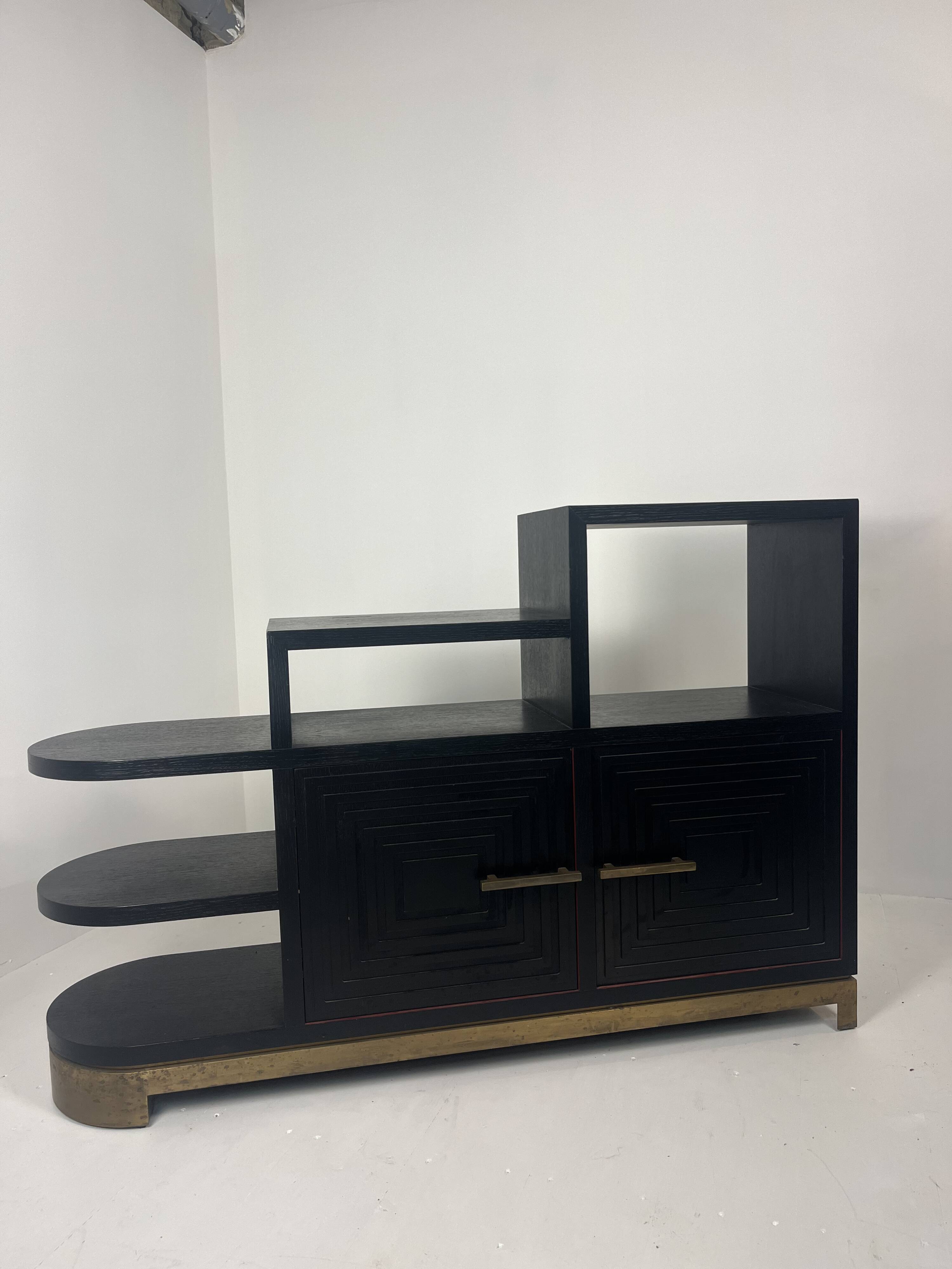 Meuble buffet asymétrique des années 1990