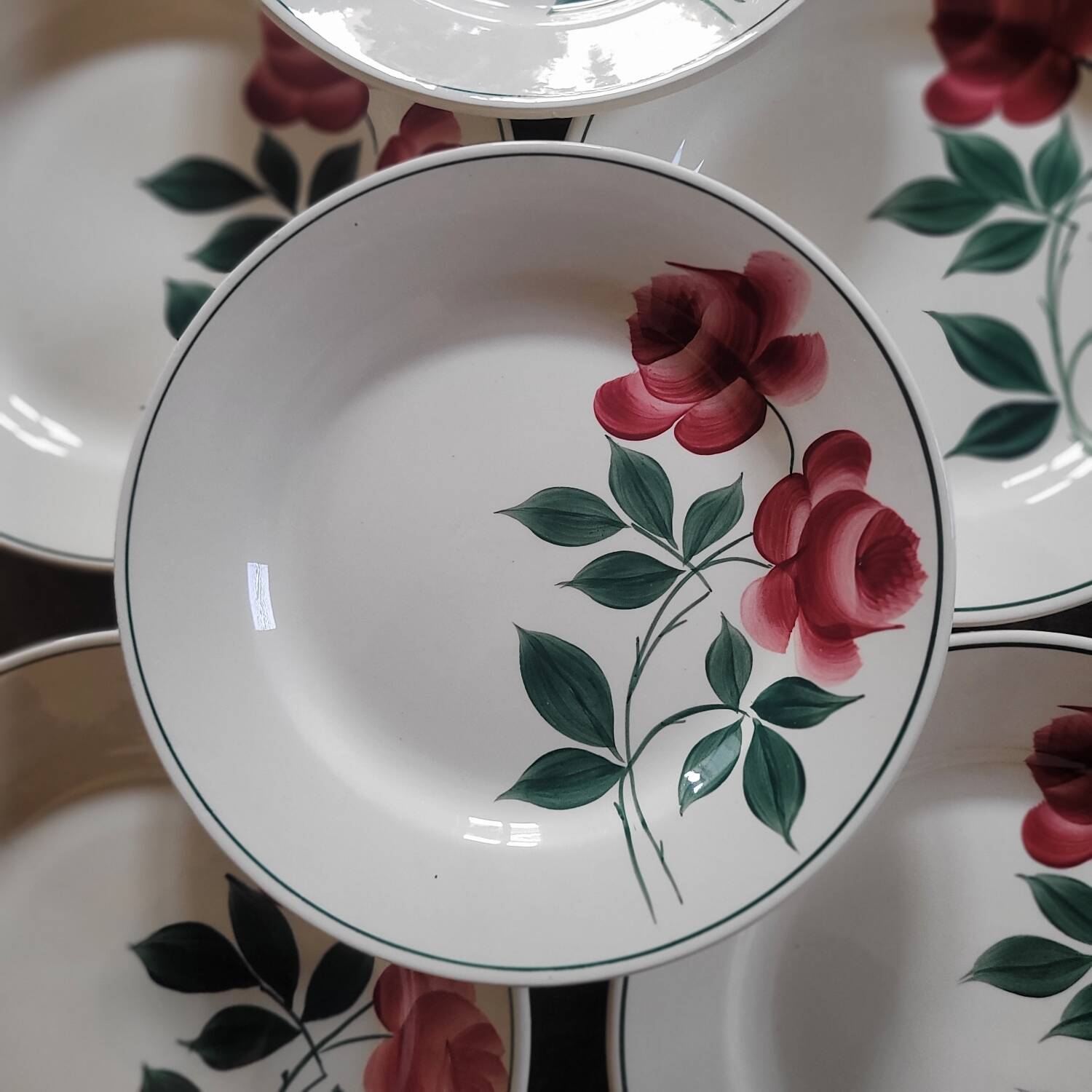 Vernon dinner plates – H.B.C. – 1940s