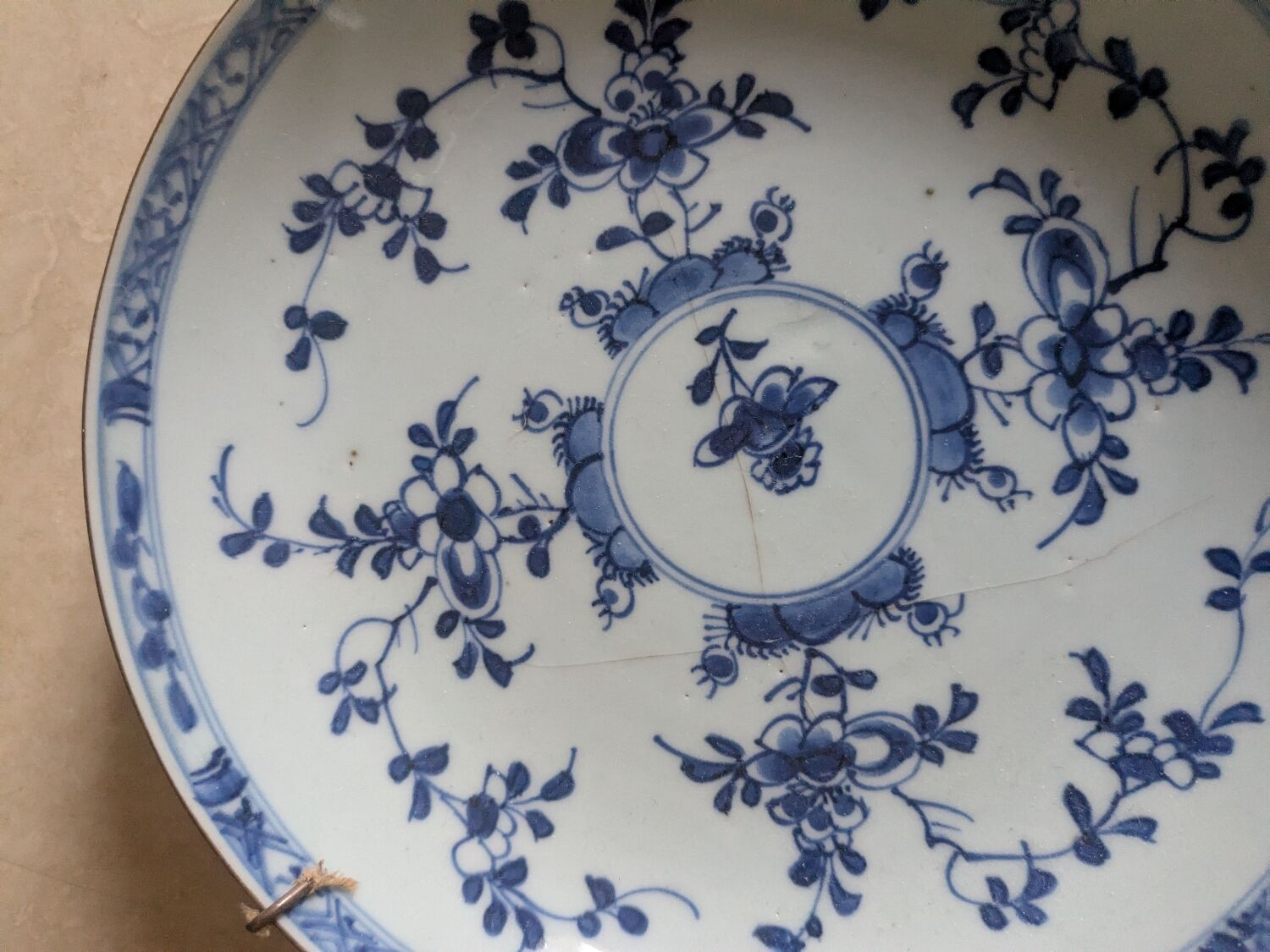 Two Chinese soup plates