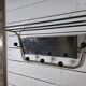 Vintage coat rack with pivoting mirror from the 60s