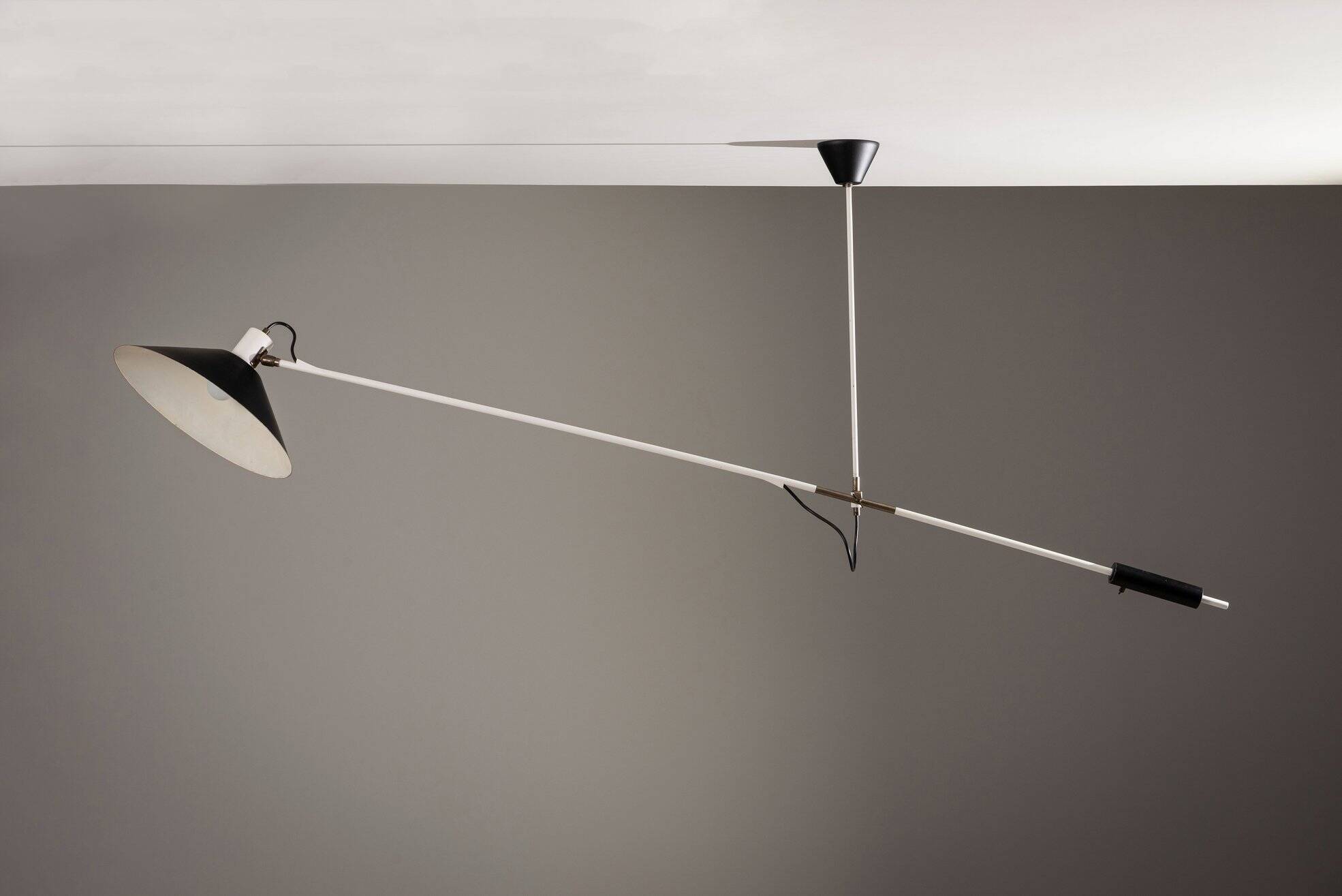 Lampe de plafond à contrepoids JJM Hoogervorst Anvia Pays-Bas 1957