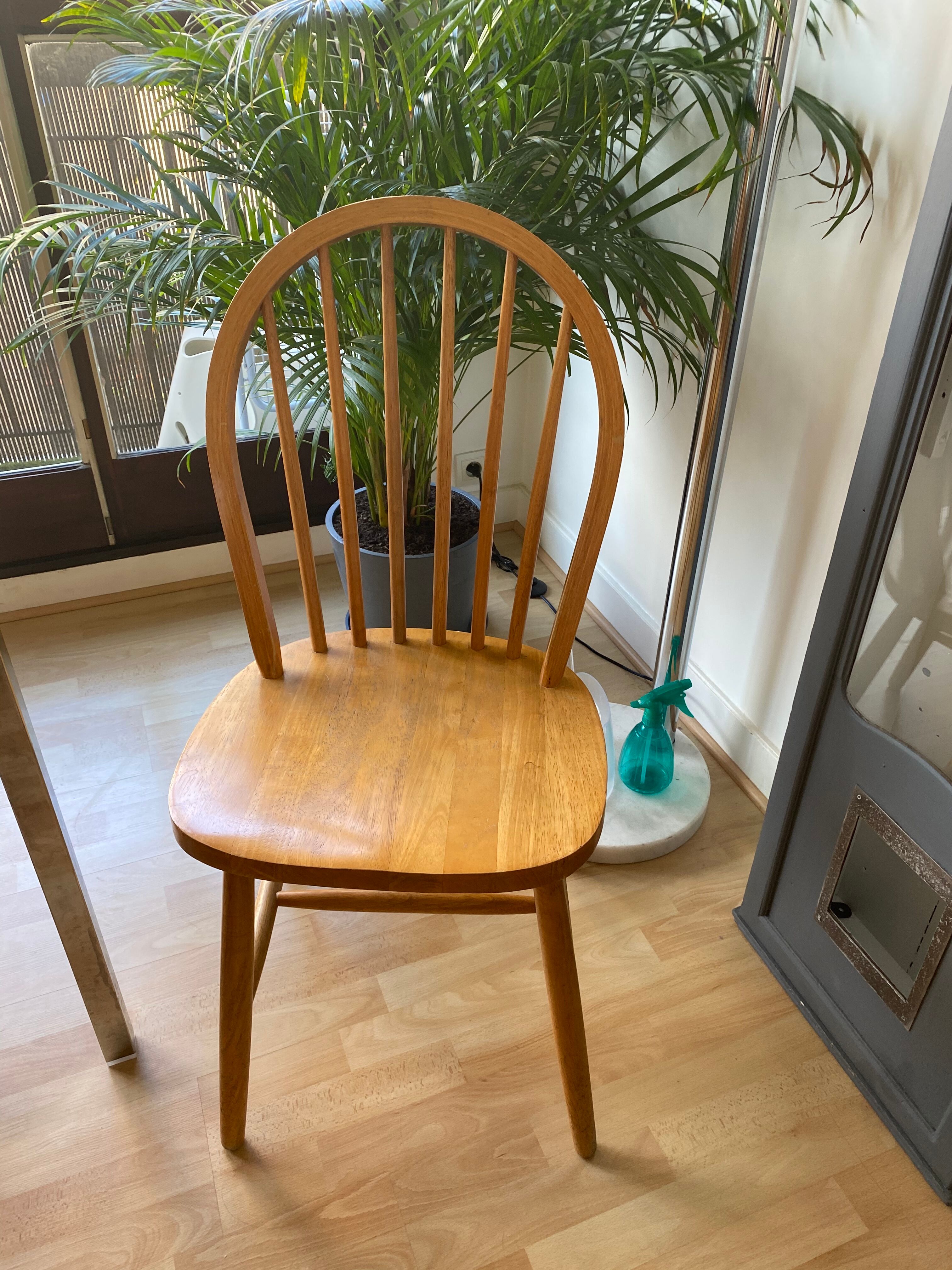 Chaise bois vintage