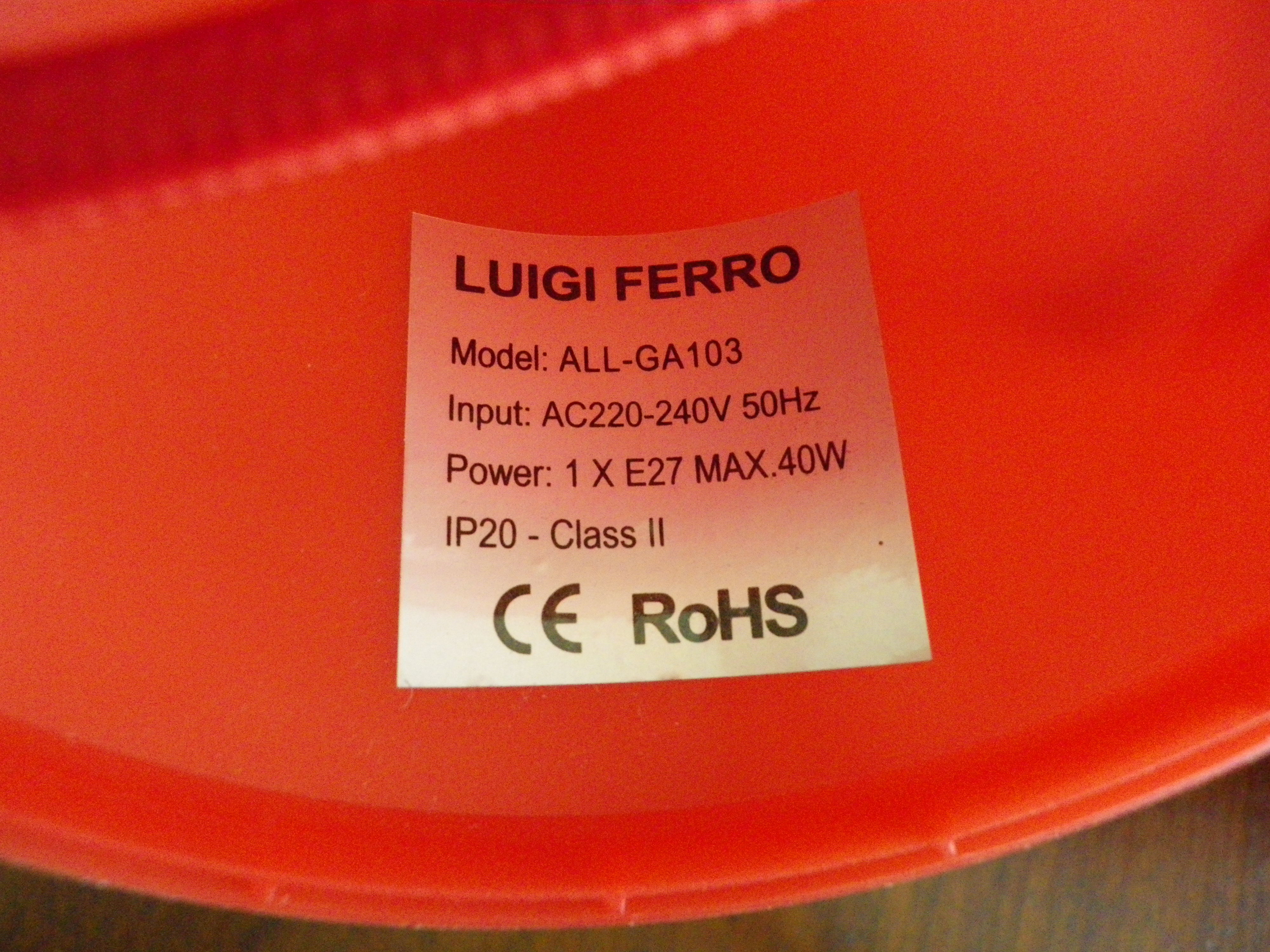 Suspension lamp Luigi Ferro