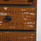 Swedish drop-leaf desk, antique – Scandinavian folk furniture – year 1783