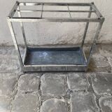 Chromed metal umbrella stand