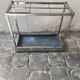Chromed metal umbrella stand