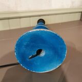 Pair of vintage duck blue lamps