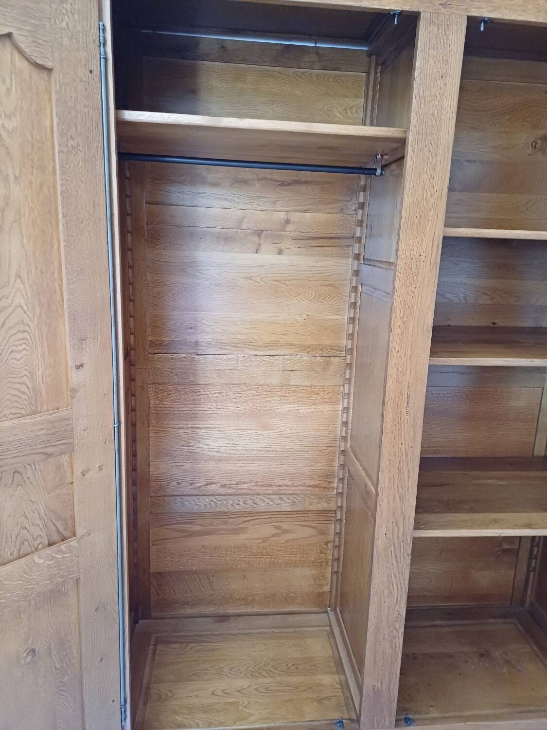 Solid oak wardrobe