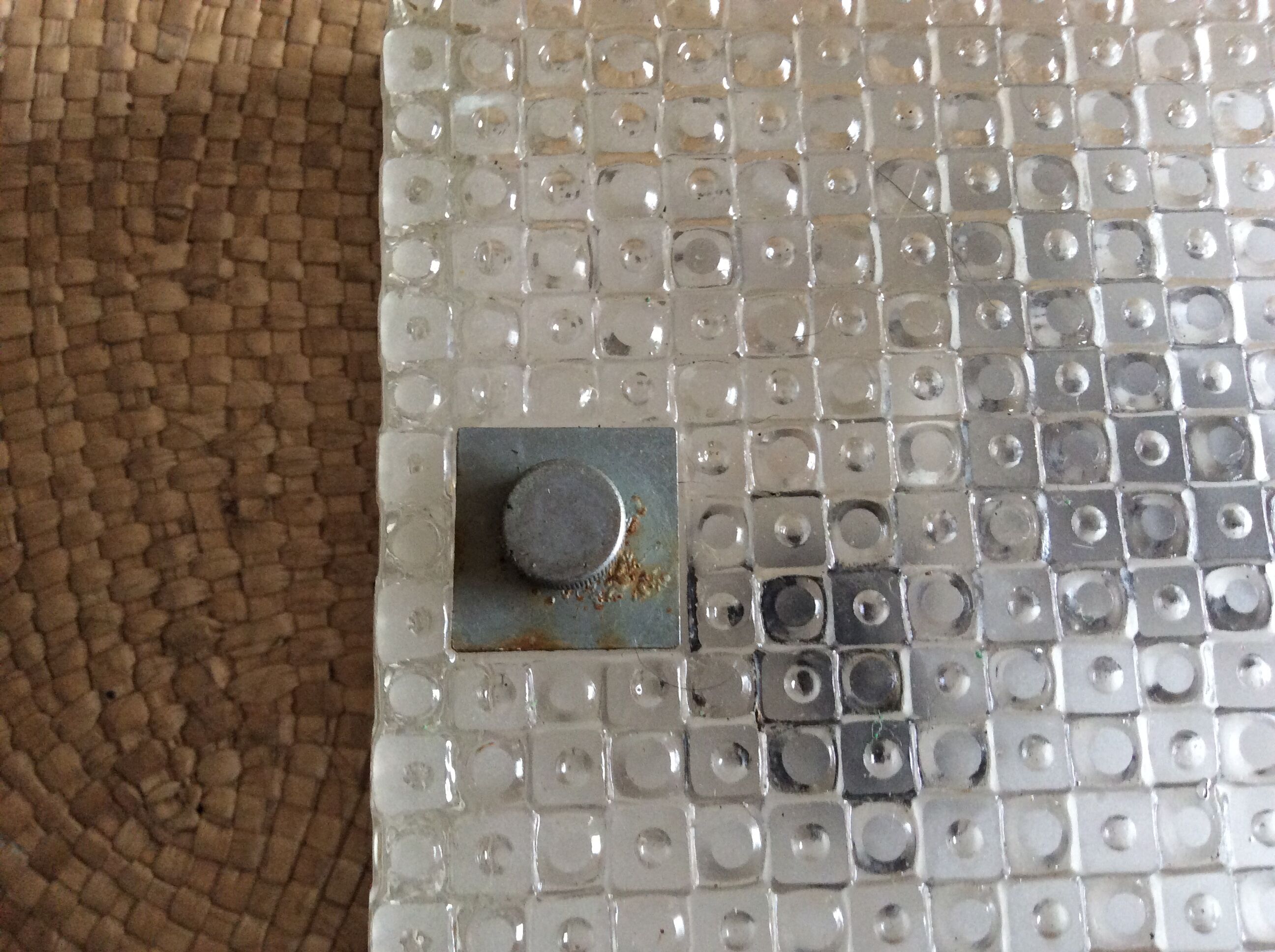 Vintage square applique