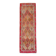 Red & Brown Geometric Vintage Runner Rug, 93x290Cm