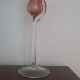 Designer glass candle holder