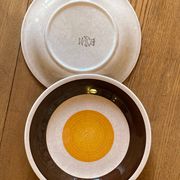 Pair of vintage Swedish Gefle plates, 1970s