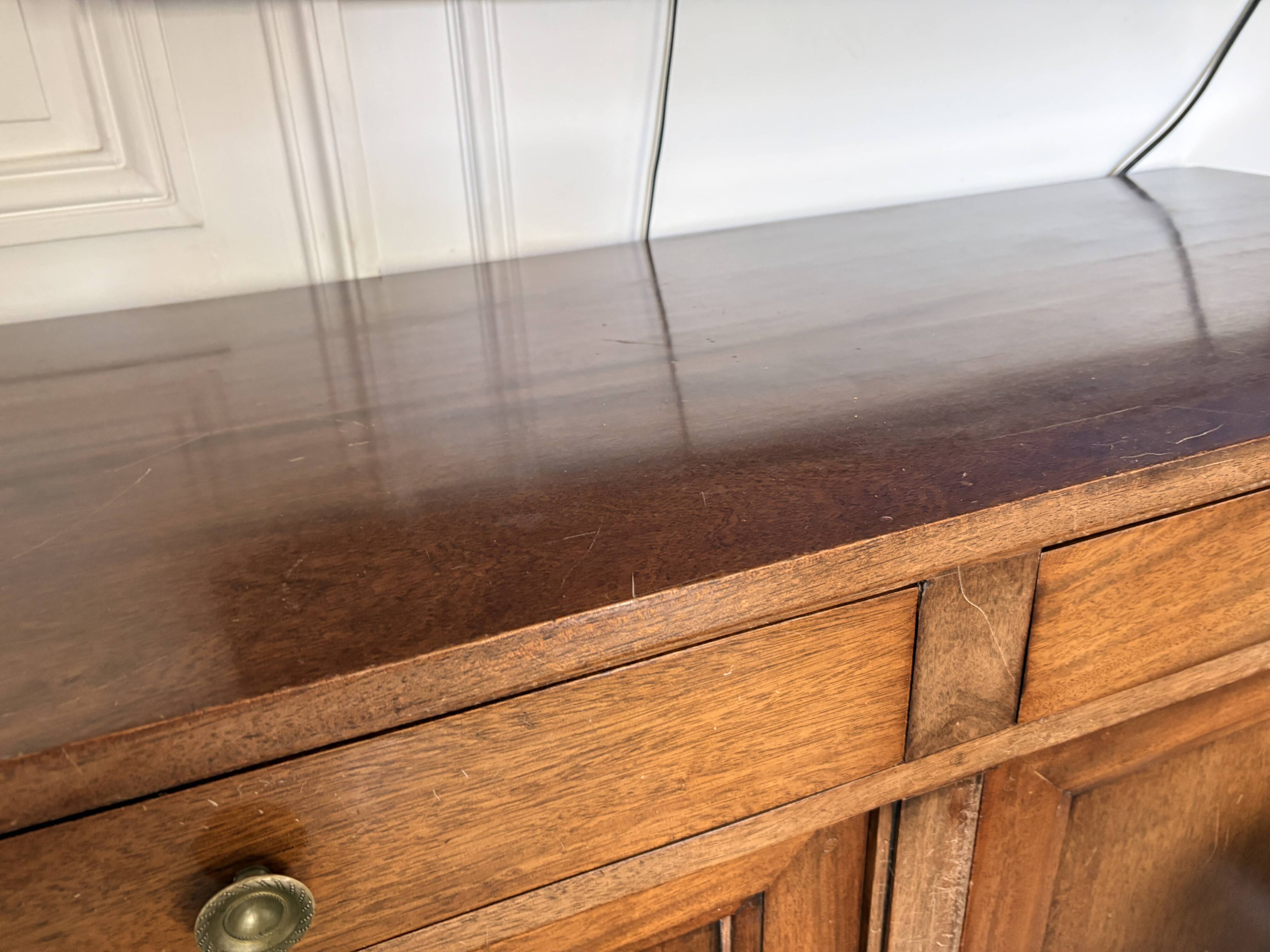 Sideboard with 3 doors and 3 drawers in Directoire style