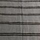 Striped Pattern Gray & Black Vintage Kilim Rug, 188x267Cm