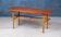 Teak and Oak Coffee Table with Rattan Shelf, Denmark, 1960s