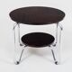 Bauhaus Coffee Table in Chrome and Macassar from Kovona, 1950s