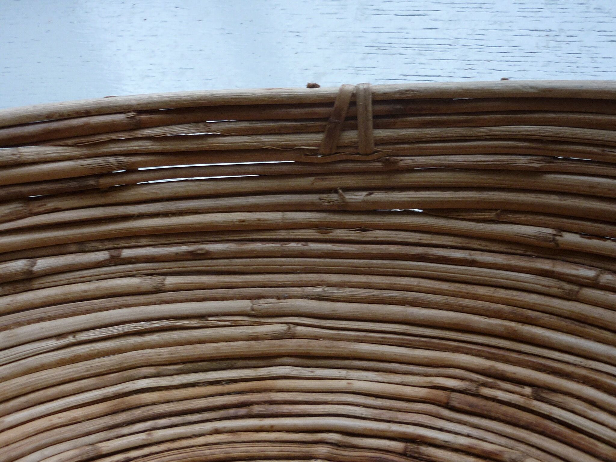 Bauhaus rattan basket from 1960