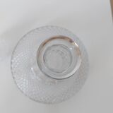 Chiseled glass decanter