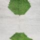 Handmade traditional pure wool Berber rug 2/3 m