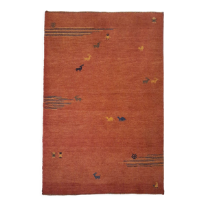 Tapis Indo Gabbeh fait main 180x120cm