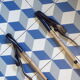 Pair of vintage ski poles in reed 125cm