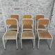 Set of 6 school chairs