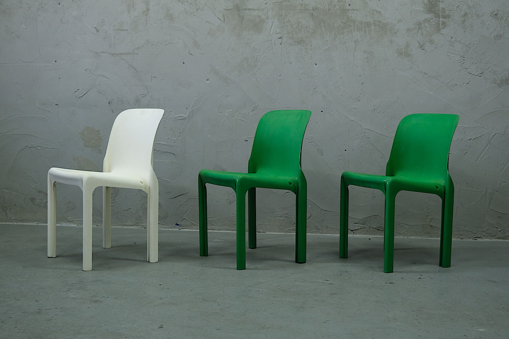 Dinning Chairs by Vico Magistretti for Artemide, set of 3, Italy 1970's