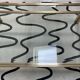 Vintage Pierre Vandel Paris Coffee Table Gold Aluminum and Glass with Two Trays 70'