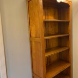 5-shelf solid wood bookcase