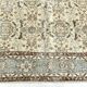 7x10 Turkish Cream Brown Bordered Vintage Rug, 207x316Cm