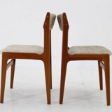 1960s Set of 4 Danish Teak Dining Chairs, Restored